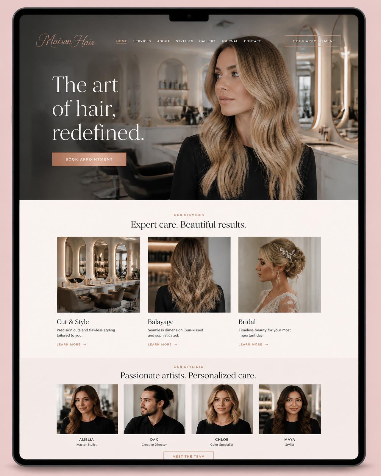 Restaurant template preview